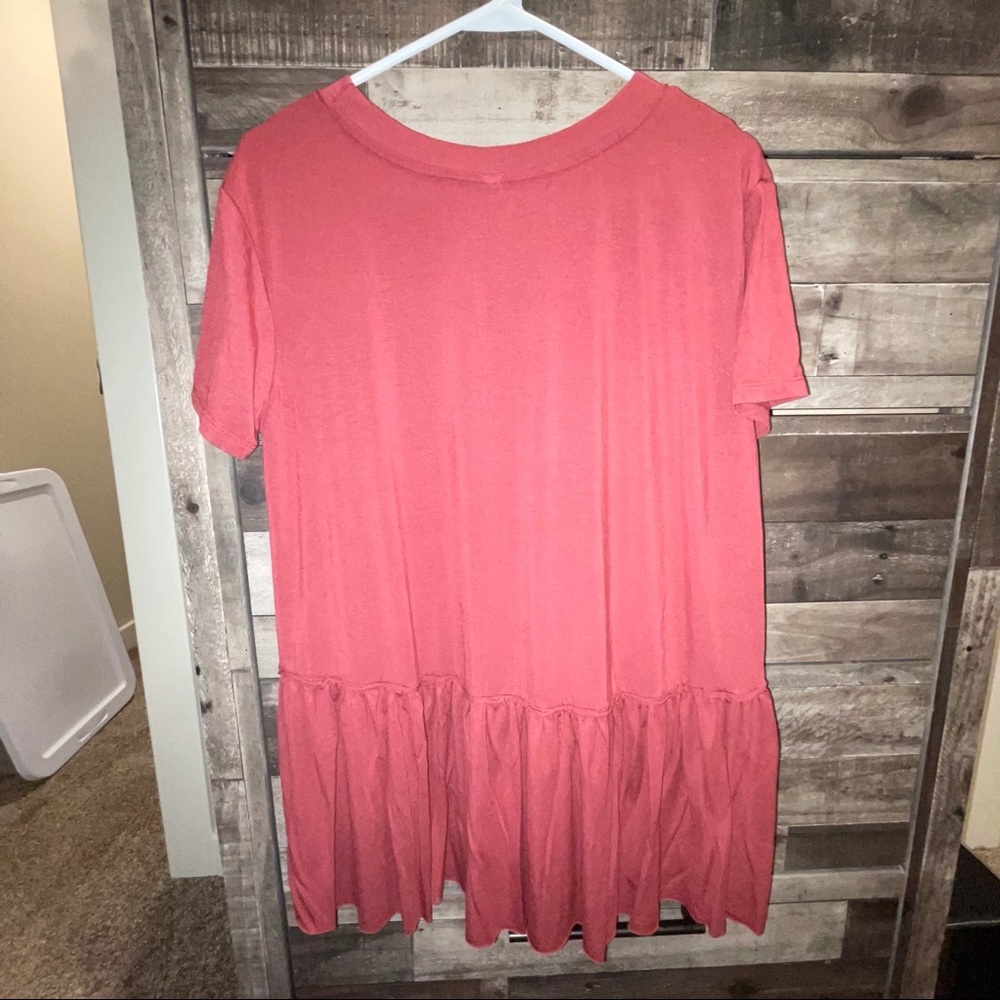 red peplum blouse